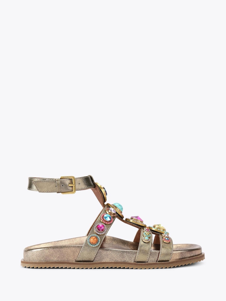 Kurt Geiger London Bronze Octavia Flexi Gladiator Sandals - Image 1 of 4