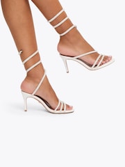 Carvela Pink Spiral 80 Sandals - Image 1 of 5