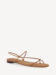 Loeffler Randall Brown Eleanor Strappy Flat Sandals - Image 1 of 4