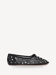 Loeffler Randall Black Landon Soft Ballet Flats - Image 1 of 5