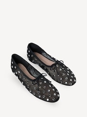 Loeffler Randall Black Landon Soft Ballet Flats - Image 3 of 5