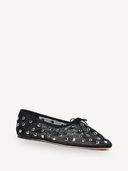 Loeffler Randall Black Landon Soft Ballet Flats - Image 4 of 5