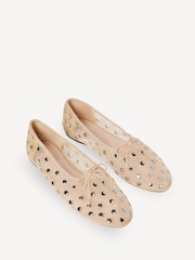 Loeffler Randall Cream Landon Soft Ballet Flats - Image 3 of 5