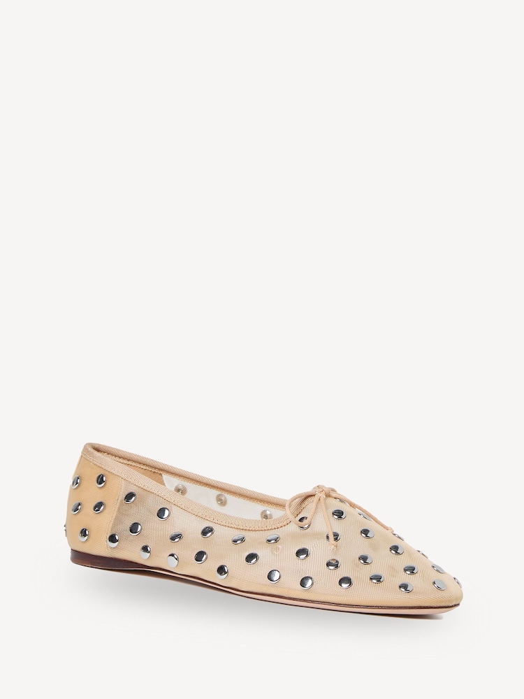 Loeffler Randall Cream Landon Soft Ballet Flats - Image 5 of 5