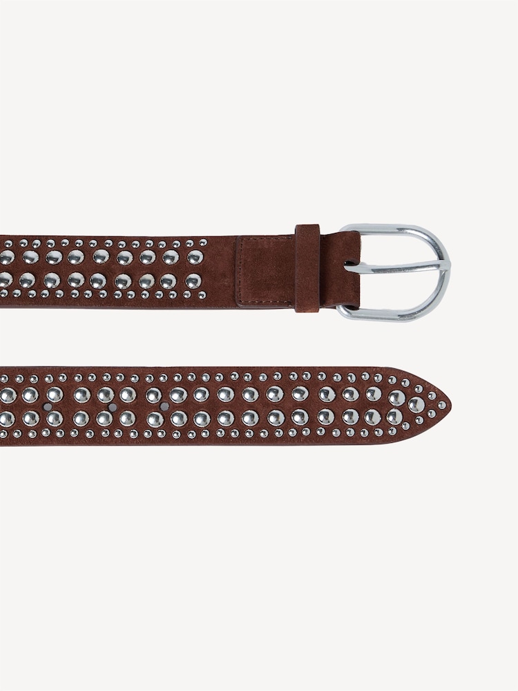 Loeffler Randall Brown Isaac Studded Belt - Image 2 of 4 Loeffler Randall Brown Isaac Studded Belt - Image 2 of 4