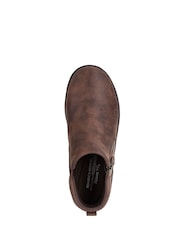 Skechers Chocolate Brown LOVELY VIBE FALL IN BLOOM - Image 4 of 5