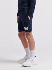 Lee Blue Boys Wobbly Graphic Print 100% Cotton Shorts - Image 4 of 8