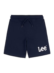 Lee Blue Boys Wobbly Graphic Print 100% Cotton Shorts - Image 6 of 8