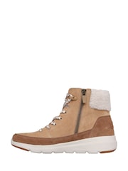 rjava - Skechers gležnjarji Glacial Ultra - Slika 3 iz 5