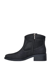 Skechers Black Bobs Wander Luxe Desert Glam Boots - Image 6 of 9