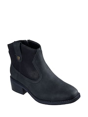 Skechers Black Bobs Wander Luxe Desert Glam Boots - Image 7 of 9