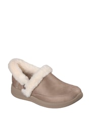 Skechers Brown Suede Slip Ins Cozy Escape Slippers - Image 3 of 5