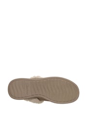 Skechers Brown Suede Slip Ins Cozy Escape Slippers - Image 4 of 5