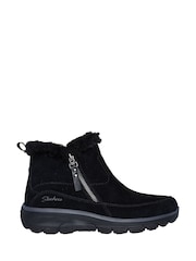 Skechers Black Easy Going Cool Zip Boots - Image 1 of 5
