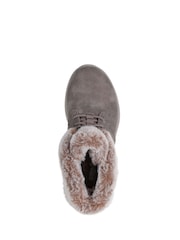 Skechers Grey On The Go Joy Cozy Charm Slip-In Boots - Image 4 of 5