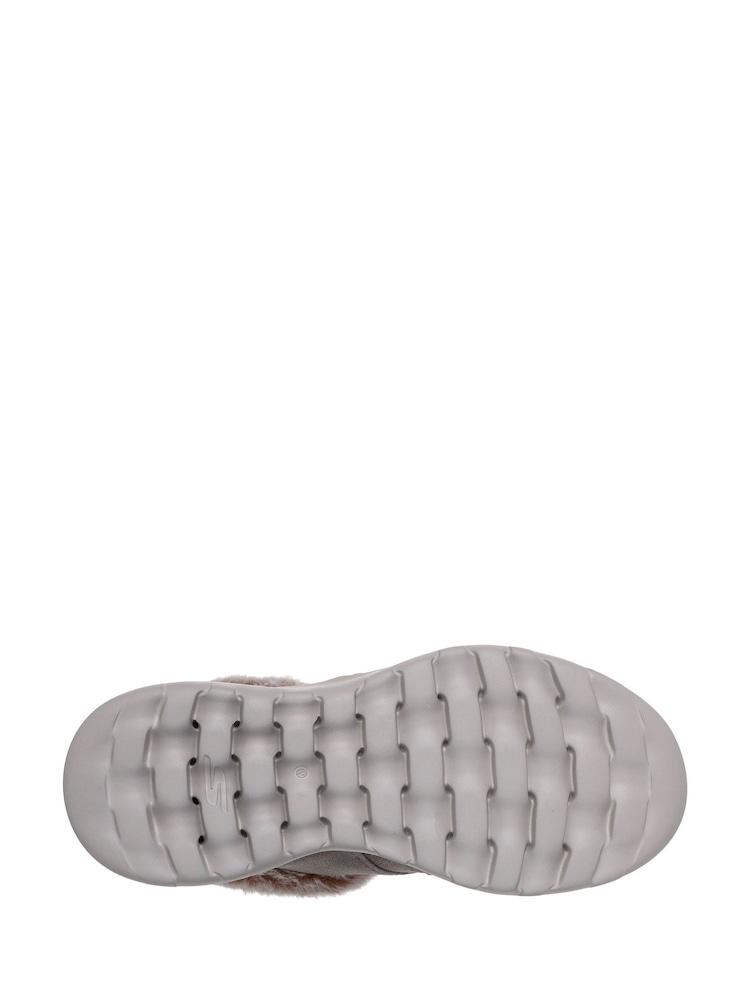 Skechers Grey On The Go Joy Cozy Charm Slip-In Boots - Image 5 of 5