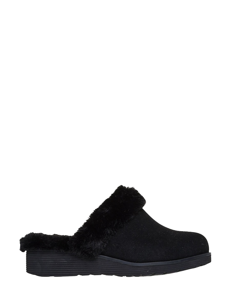 Skechers Black Keepsakes Wedge Time To Cruise Slippers - Image 1 of 5