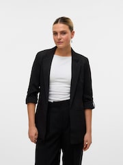 VERO MODA Black 3/4 Sleeve Blazer - Image 2 of 4