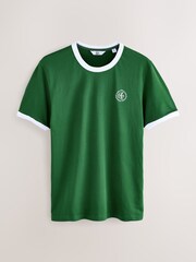 Green EDIT Slim Fit Ringer T-Shirt - Image 9 of 11