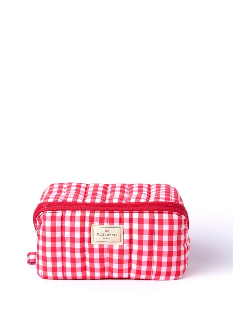 The Flat Lay Co. Marshmallow Open Flat Box Makeup Bag - Image 1 of 4