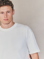 White Holiday Scene Edit Relaxed Fit Graphic Print T-Shirt - Image 5 of 10