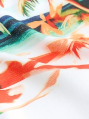 White Holiday Scene Edit Relaxed Fit Graphic Print T-Shirt - Image 9 of 10