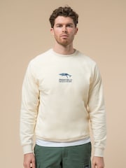 Penfield Cream Mens Embroidered Whale Sweatshirt - Image 1 of 5