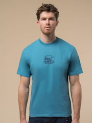 Penfield Blue Mens 50th Anniversary Print T-Shirt - Image 1 of 5