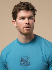 Penfield Blue Mens 50th Anniversary Print T-Shirt - Image 4 of 5