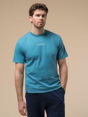 Синий - Penfield Mens Pocket Double Rib Crew T-Shirt - Image 1 of 6