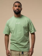 Зеленый - Penfield Mens Pocket Double Rib Crew T-Shirt - Image 1 of 5