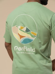 Зеленый - Penfield Mens Pocket Double Rib Crew T-Shirt - Image 5 of 5