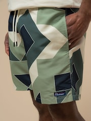 Penfield Green Mens Eldridge Print Packable Swim Shorts - Image 2 of 5