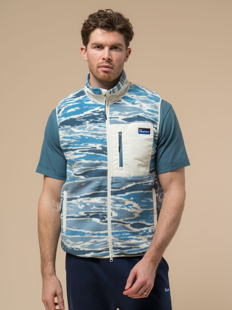Penfield Mens Bay Jacquard Microfleece Gilets - Изображение 1 из 5