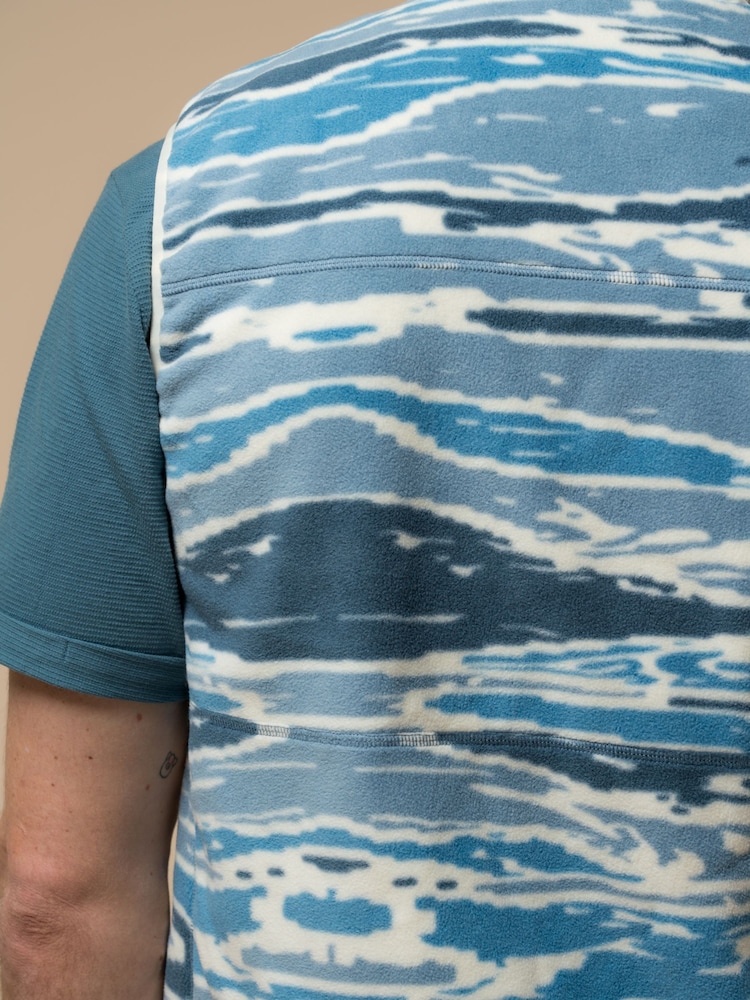 Penfield Blue Mens Bay Jacquard Microfleece Gilets - Image 5 of 5 Penfield Blue Mens Bay Jacquard Microfleece Gilets - Image 5 of 5