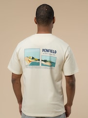Penfield Cream Mens Block Landscape Graphic T-Shirt - Image 2 of 6