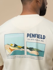 Penfield Cream Mens Block Landscape Graphic T-Shirt - Image 5 of 6