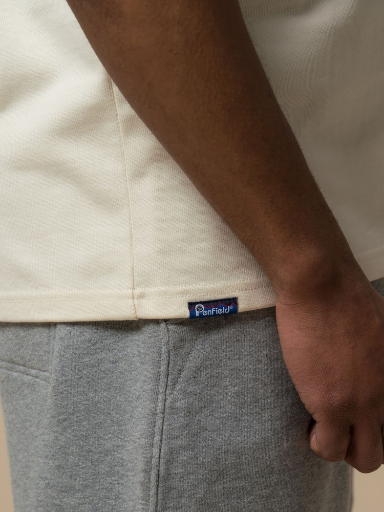Penfield Cream Mens Block Landscape Graphic T-Shirt - Image 6 of 6