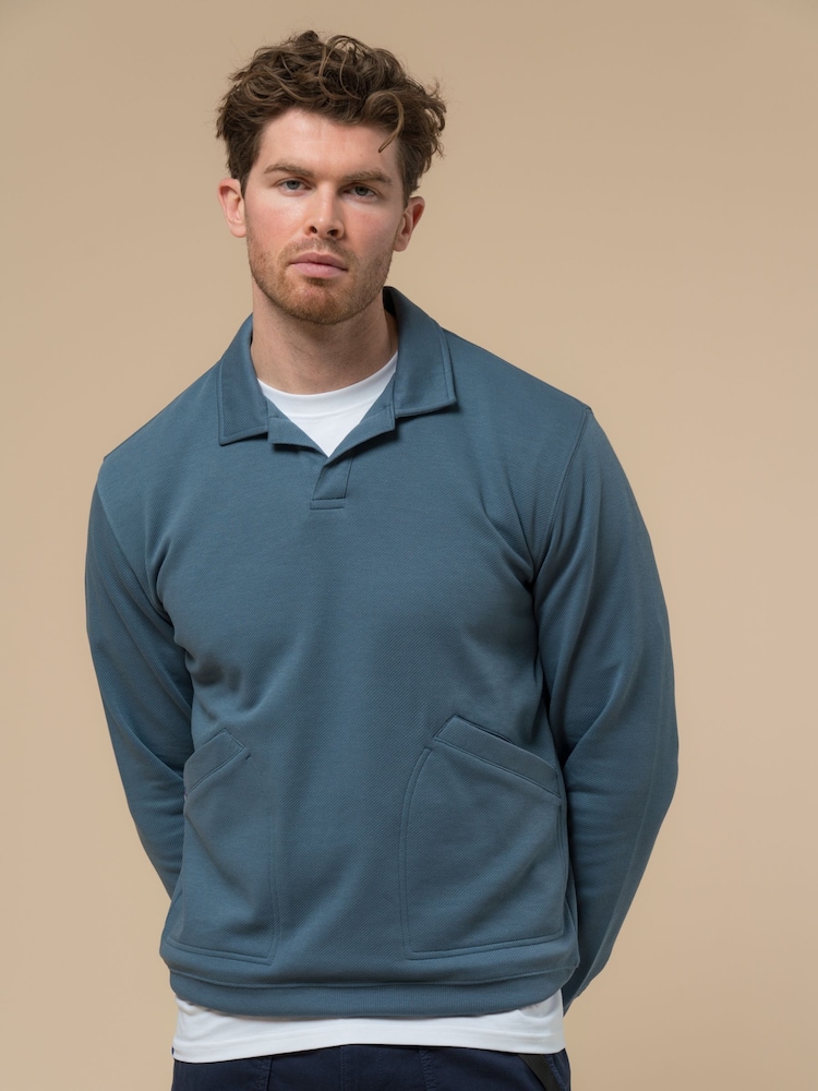 Penfield Blue Mens Cahoon Rugby Shirt - Image 1 of 6