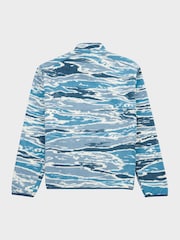 Penfield Blue Mens Bay Jacquard Microfleece 1/4 Zip Sweat Top - Image 2 of 3