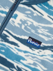 Penfield Blue Mens Bay Jacquard Microfleece 1/4 Zip Sweat Top - Image 3 of 3