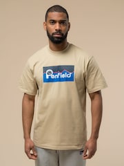 Penfield Natural Mens Penfield Original Large Logo 100% Cotton T-Shirt - Image 1 of 6