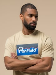 Penfield Natural Mens Penfield Original Large Logo 100% Cotton T-Shirt - Image 2 of 6