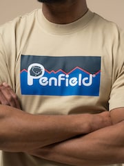 Penfield Natural Mens Penfield Original Large Logo 100% Cotton T-Shirt - Image 5 of 6
