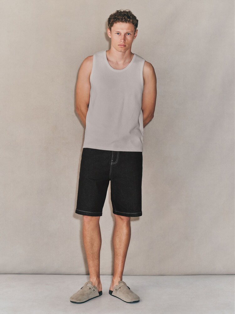 Grey EDIT Textured Vest - Image 2 of 5