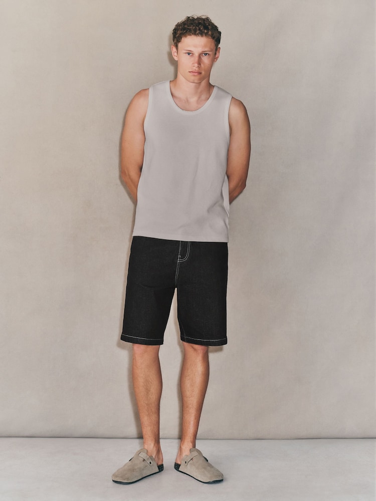 Grey EDIT Textured Vest - Image 2 of 5 Grey EDIT Textured Vest - Image 2 of 5