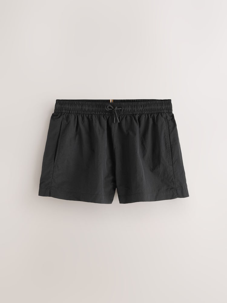 Black EDIT Cropped Swim Shorts - Image 1 of 3