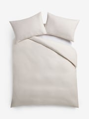 Ivory Brushed Supersoft Cotton Duvet Cover And Pillowcase Set - Image 5 of 5