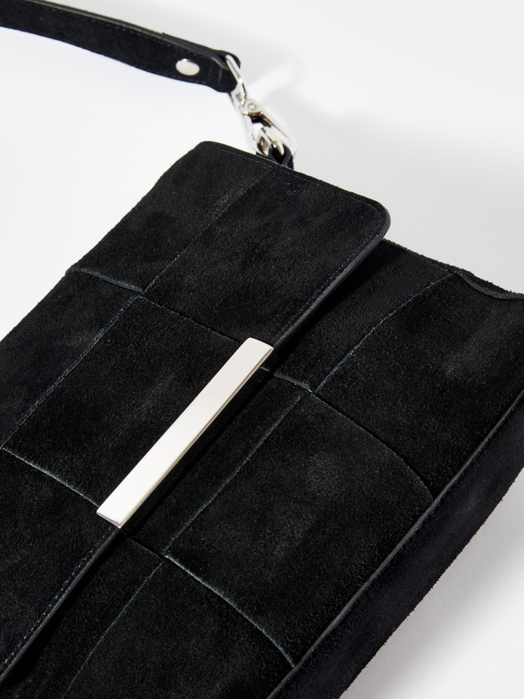 LaLaLa Buy Mint Velvet Black Lara Suede Cross-Body Bag from the Next UK