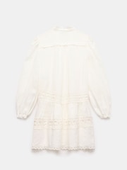 Mint Velvet White Lace Detail Mini Dress - Image 8 of 8
